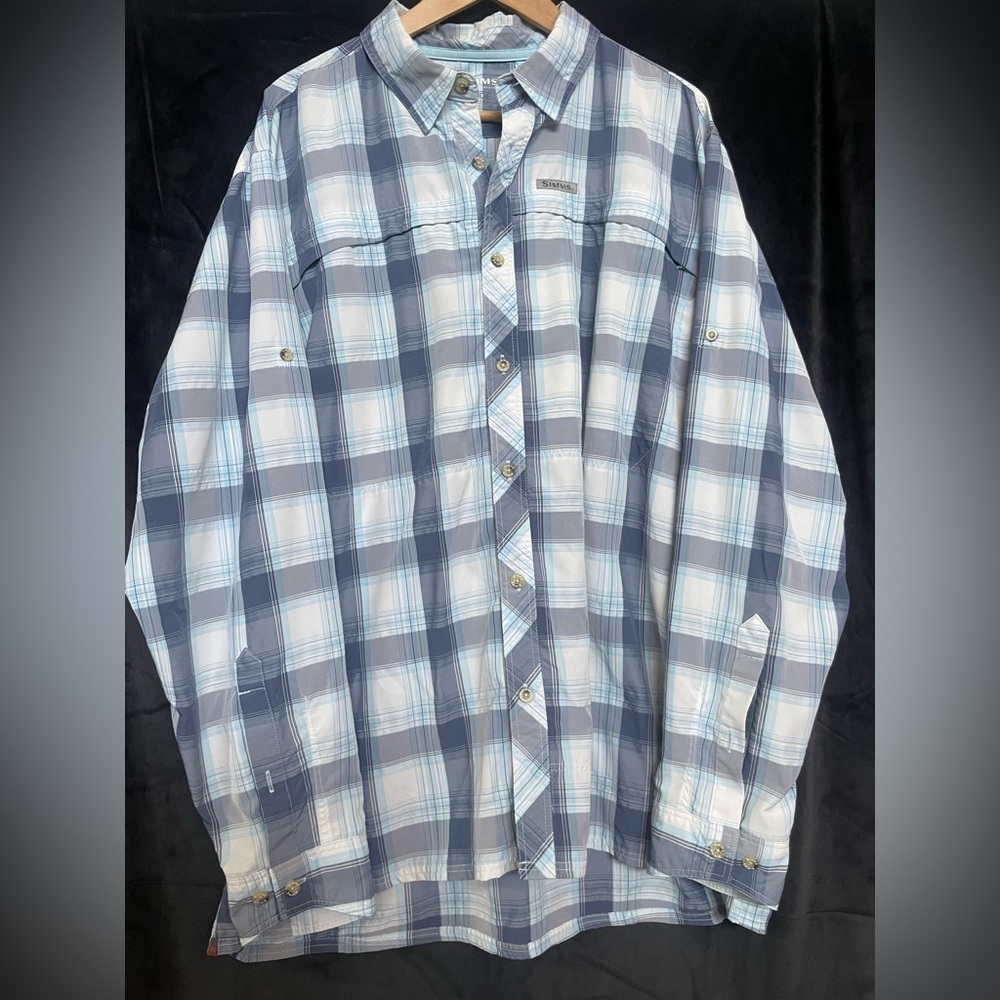 Simms Long Sleeve Plaid Button Down